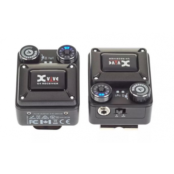 XVIVE U4r2 In-Ear Monitor Wireless System Kit con trasmettitore  e 2 ricevitori wireless per in ear monitor 